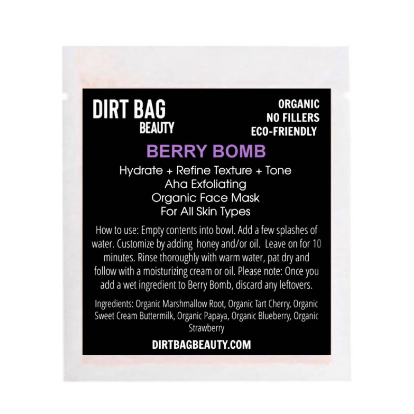 Berry Bomb Organic Powder Facial Mask