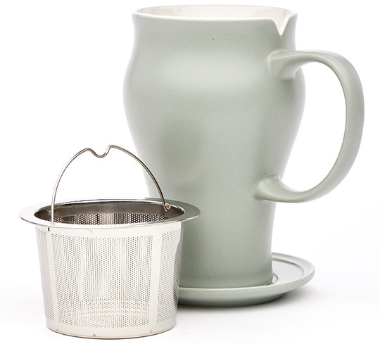 Satin Tea Mug & Infuser (16oz)