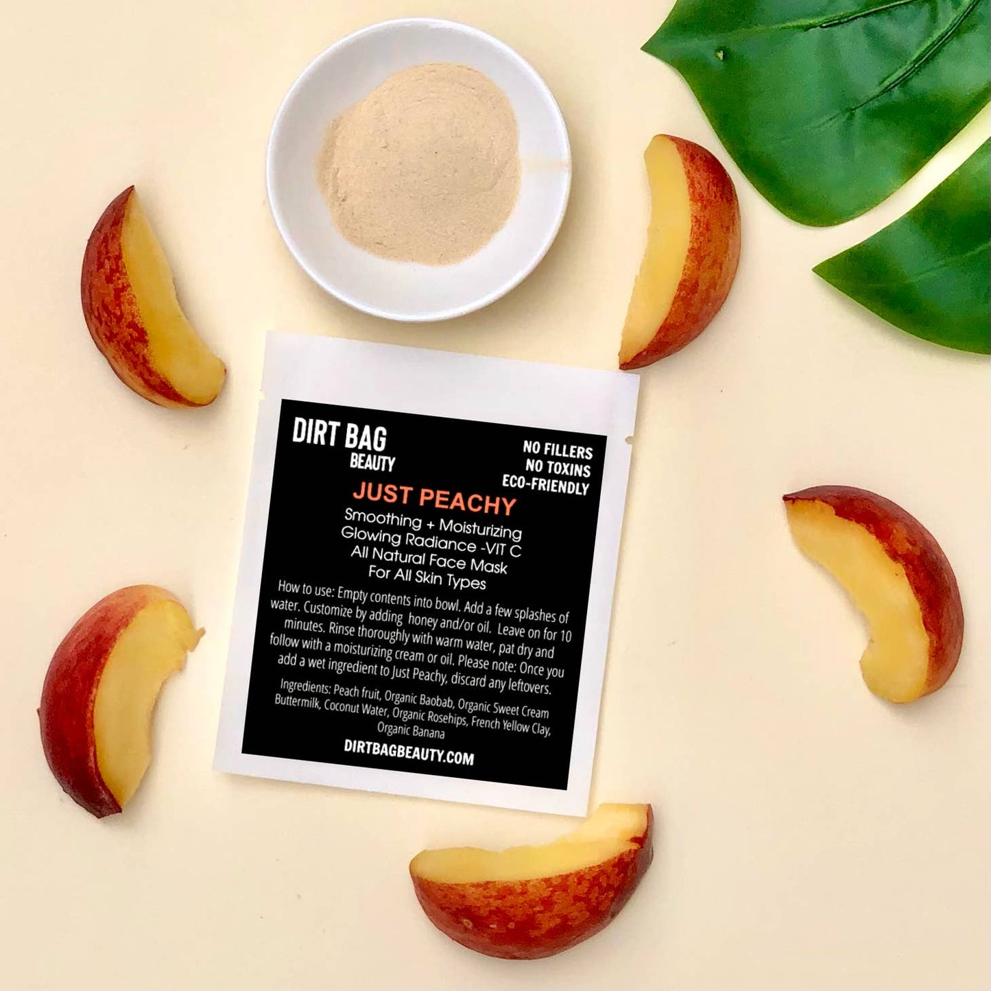 Just Peachy All-Natural Powder Facial Mask