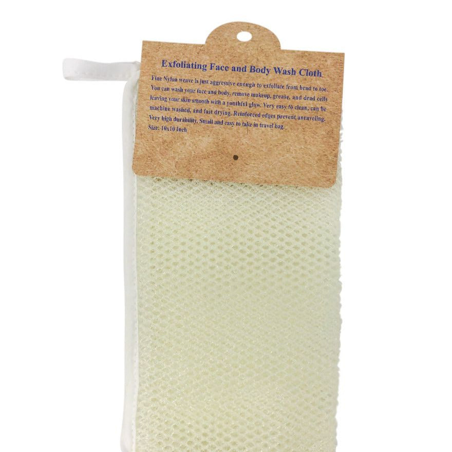 Exfoliating Nylon Face & Body Wash Cloth