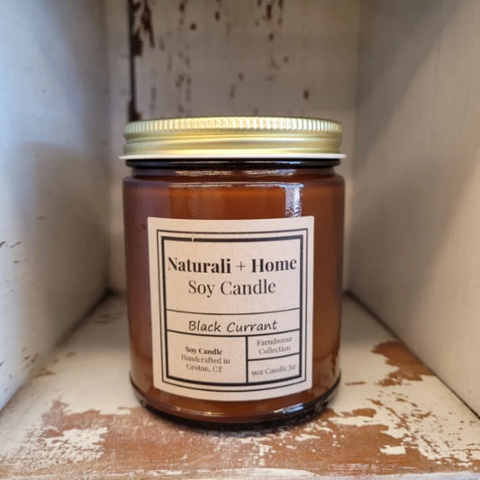 Black Currant Soy Candle - Naturali Home