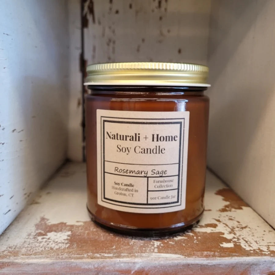 Rosemary Sage Soy Candle - Naturali Home